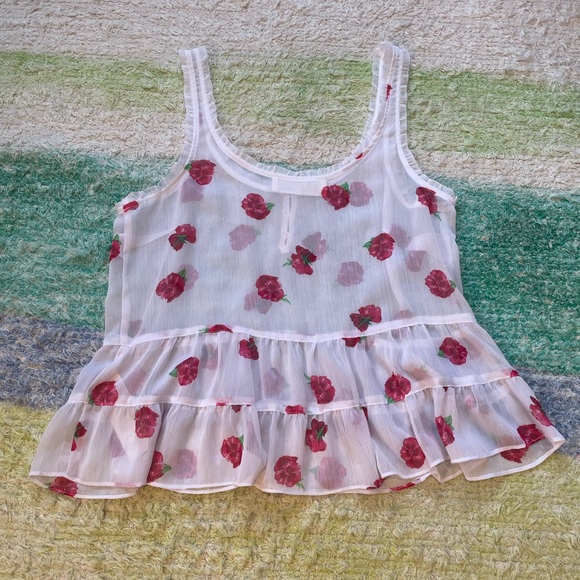 OG Abercrombie & Fitch Sheer Tank Top - Picture 3 of 5